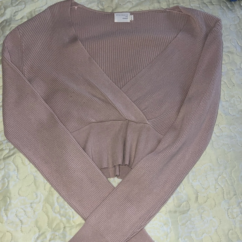 Long sleeve crop top